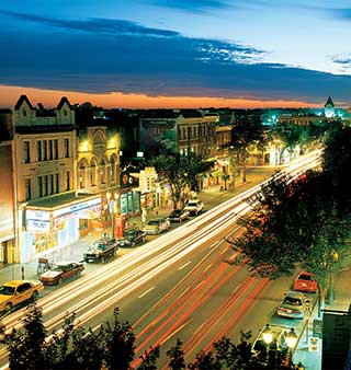 A photo of downtown Edmonton, Alberta, Canada.