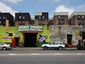 A photo of a street in the Bronx, New York City.