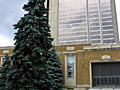 Photo of a high-rise corporate headquarters.