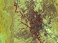 Aerial photos showing the growth and structure of Riyadh.