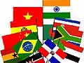 Flags of various countries.