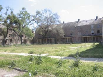 Abandoned housing project.