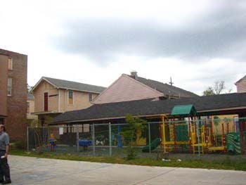 Playground cleanup was a class priority.