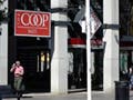 A photograph of the entrance to the MIT/Harvard Cooperative Society.