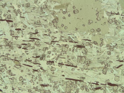 Sample MU-2H, view 2, under plane polarized light.