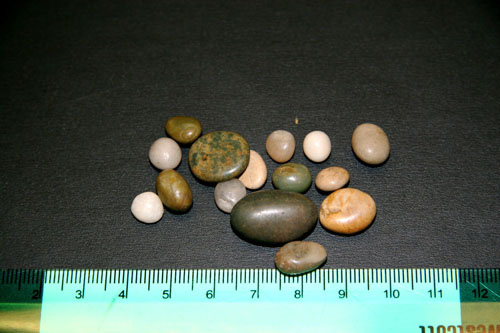 Very smooth, rounded Pebbles from Lakeshore.