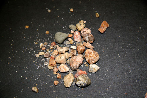 Poorly Sorted Pebbles from North Loop River, Nebraska.