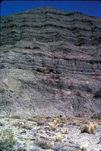 Stratigraphic section on the edge of the foredeep.