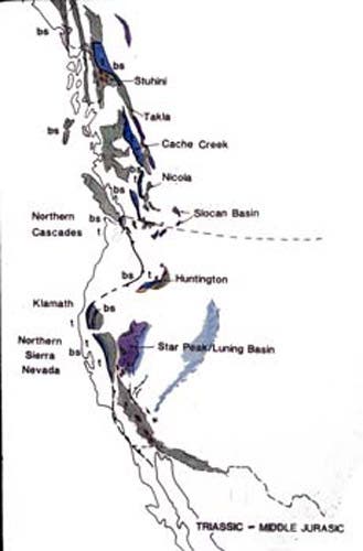 Triassic-middle Jurassic.