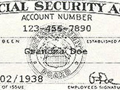 A scan of a Social Security card.