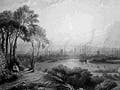 Cottonopolis, black-and-white engraving by Edward Goodall (1795-1870) of smoke rising from the textile mills in Manchester, United Kingdom.