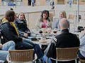 People meeting in a group.