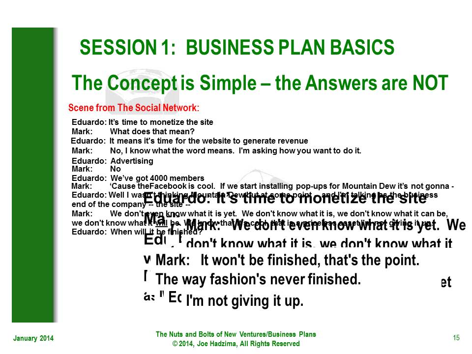 1.1 Slide 15 | Nuts And Bolts Of Business Plans | Sloan School Of ...