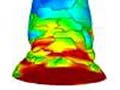 Multi-colored cylinder .