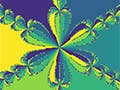 A six-petal symmetric graph.