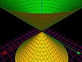 Image of a cone as an example of an affine variety.