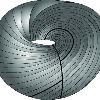 A black and white image of a rotating spiral.