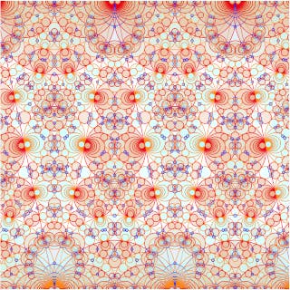 An image comprised of multiple interconnected multi-colored circles.