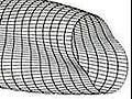 Buckling mode simulation for a cylinder subjected to torsion.