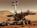 A photograph of the Mars rover.