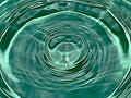 Photo of ripples in water.