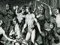 A drawing of a Native American marriage ceremony.