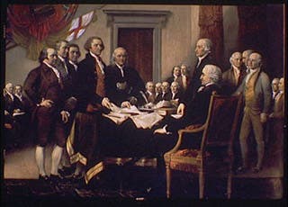 Signing of the Declaration of Independence.