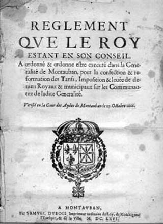 Scan of a French royal ordinance from 1666.