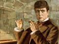 Illustration of Sherlock Holmes starring William Gillette.