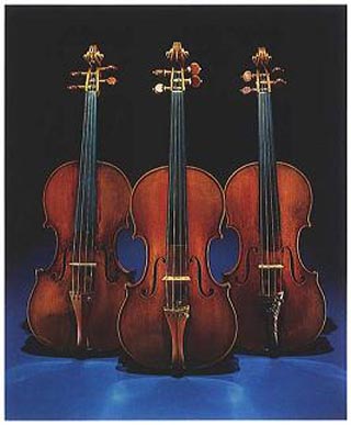 Three violins.