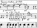 Excerpt of percussion solo score, including notation for various instruments and techniques.