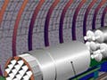 Diagram of the interior of a nuclear waste emplacement drift.