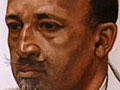 A portrait of W. E .B. Du Bois.