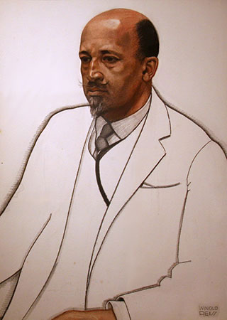 A portrait of W. E .B. Du Bois.