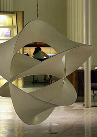 Photograph of Mobius sculpture.