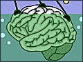 In a vat, a brain floating in liquid is connected to a computer.  A thought bubble above the brain reads "I'm walking outside in the sun!!"
