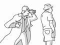 A cartoon illustrating the concept of structural ambiguity.