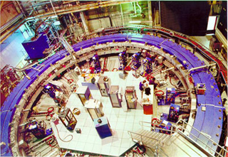 A photo from the top of the world's largest superconducting magnet.