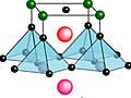 Schematic of molecular crystal structure.