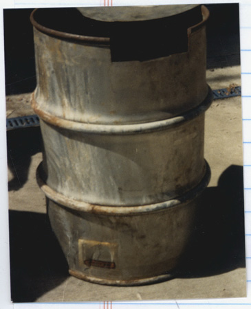 Photo of failed barrel.