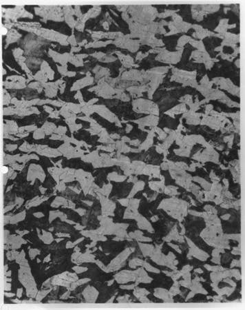 Photo of fractured bolt's microstructure.