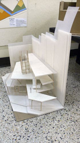 A detail model, showing how the structure and tectonics of the s