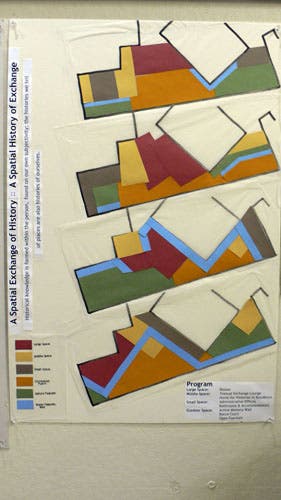 The program, laid out in a series of diagrams.