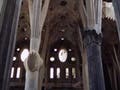 A interior photo of the church being worked on.