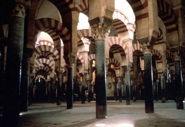 Hypostyle Hall of the Mosque of Cordoba, Spain.