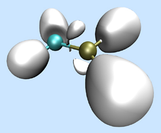 A graphical representation of phosphinocarbene.