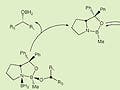 A diagram representing the oxazaborolidine-catalyzed asymmetric reduction of ketones.