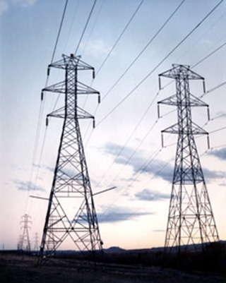 Image of electric power lines.
