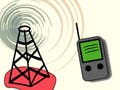 An illustration of a cellular device and a cell tower.