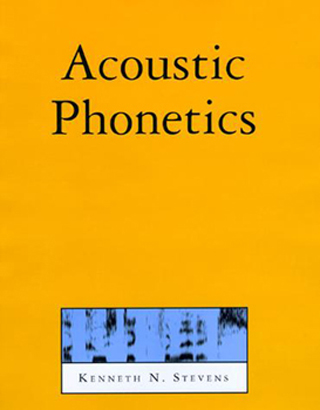 Textbook cover for Acoustic Phonetics, written by Kenneth Stevens.